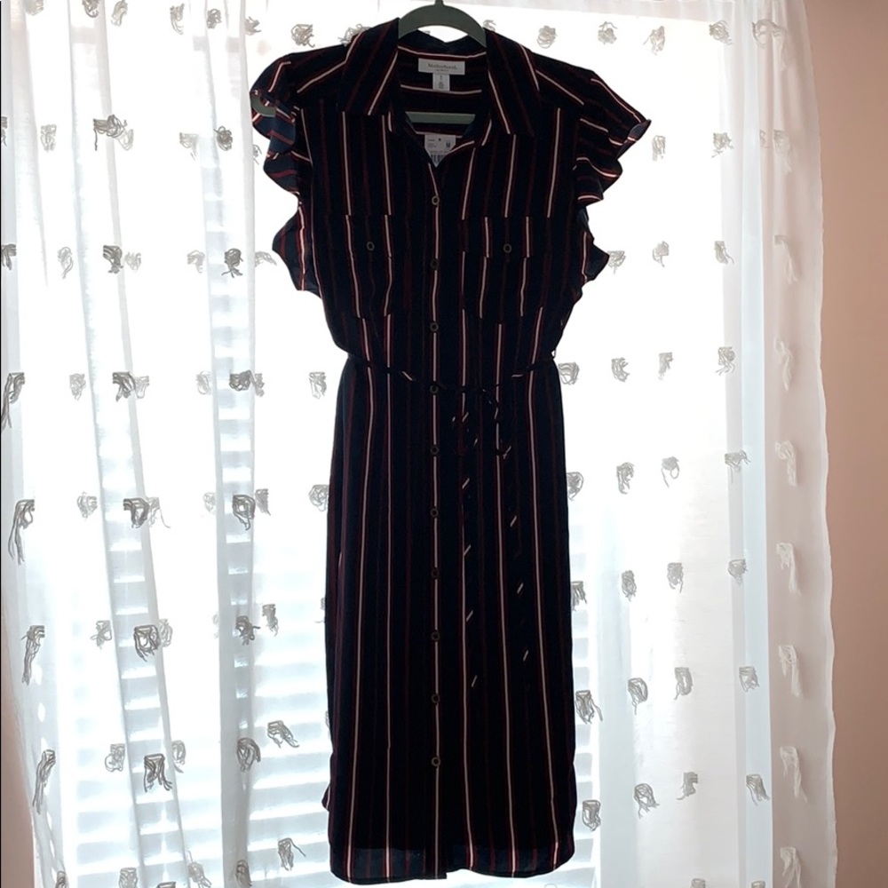 Flutter Sleeve Maternity Dress